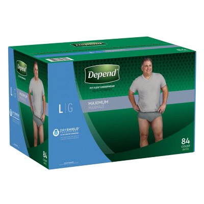 Depend Fit-Flex Underwear for Men (Large) 84 Count