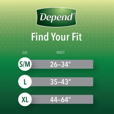 Depend Fit-Flex Incontinence Underwear for Men, Maximum Absorbency, XL, Gray (Packaging may vary)