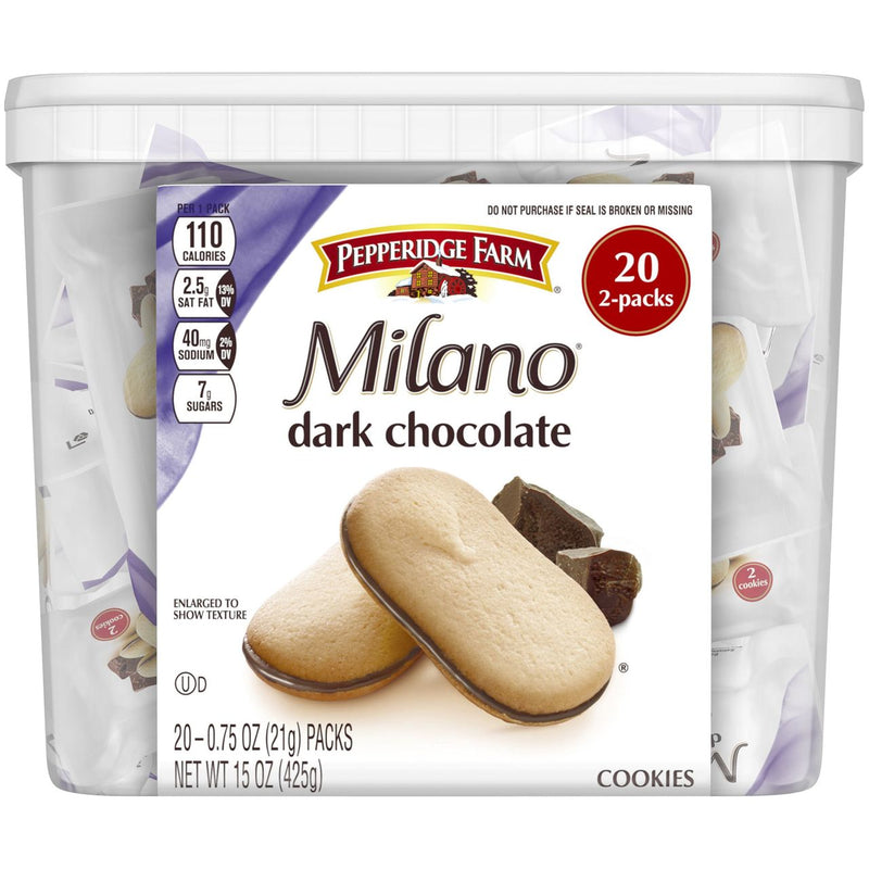 Product of Pepperidge Farm Dark Chocolate Milano Cookies 20 Ct.
