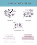 Paris Palcita 12-Pc. Reversible King Comforter Set