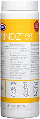Urnex Grindz Professional Coffee Grinder Cleaning Tablets - 430 Grams - All Natural Food Safe Gluten Free - Cleans Grinder Burr and Casing - Help Extend Life of Your Grinder