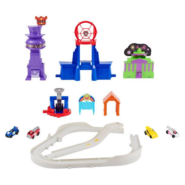 Paw Patrol Total City Rescue Playset with 4-Pc. Diecast Vehicles