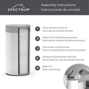 Spectrum Diversified Decorative Refillable Wet Household, Stylish Dispenser for Cleaning Wipes, Black