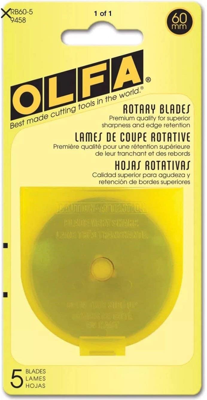 Olfa Rotary Blade Refill (5 per Package) - 60 Millimeters