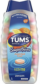 Product of Tums Smoothies Assorted Fruit Flavor Chewable Tablets, 250 ct. - [Bulk Savings]