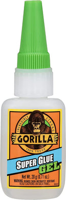 Gorilla Super Glue Gel, 20 Gram, Clear, (Pack of 2)