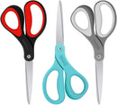 Scissors, Niutop 8" All Purpose Scissors Ergonomic Comfort Grip Craft Shears Sharp Scissors for Office Home Household Sewing High/Middle School Students Teacher Art Craft Supplies, Women Gifts