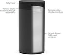 Spectrum Diversified Decorative Refillable Wet Household, Stylish Dispenser for Cleaning Wipes, Black