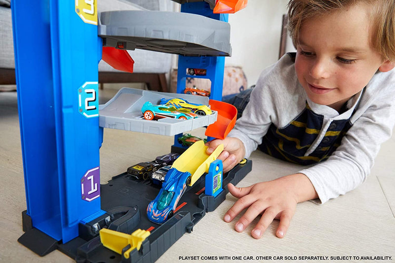 Hot Wheels City Stunt Garage Play Set Gift Idea for Ages 3 to 8 years