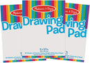 Melissa & Doug Drawing Paper Pad (9 x 12 inches) - 50 Sheets, 3-Pack