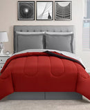 Austin Reversible 6-PC Twin Comforter Sets, Red