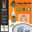 Gorilla Super Glue Gel, 20 Gram, Clear, (Pack of 2)