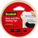 Scotch Masking Tape Roll, .7in. x 54.6 yd., 1 Roll per Pack