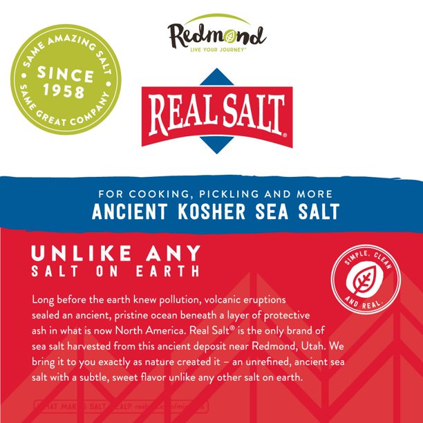 Redmond RealSalt Kosher Real Sea Salt Pouch (2 Pack)