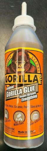 Gorilla 5021801 Waterproof Polyurethane Glue, 18 Ounce Bottle, 1-Pack, Brown