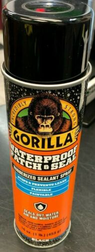 Gorilla Waterproof Patch & Seal Spray, Black, 16 Ounces, 1 Pack 1 - Pack