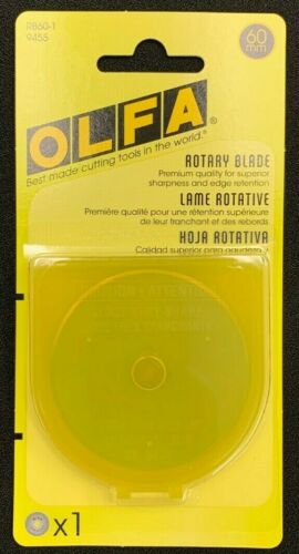 1 OLFA ROTARY CUTTER BLADE-60MM RB60-1